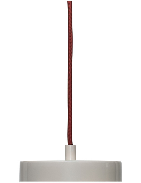Suspension bleu et beige en fer Ø 25 x H 15 cm Remi