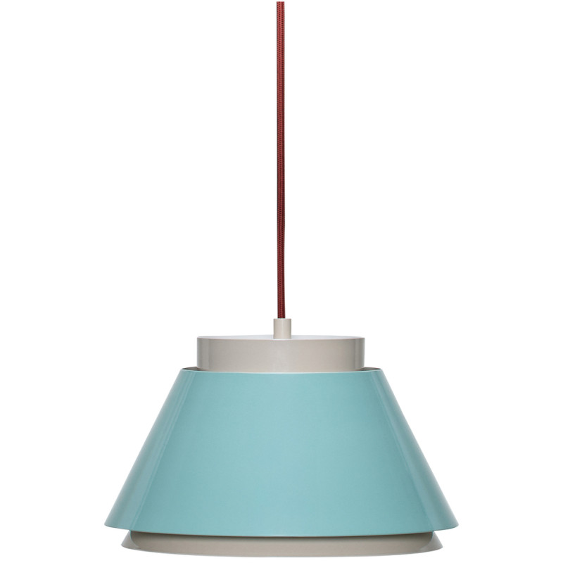 Suspension bleu et beige en fer Ø 25...