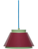 Suspension vert et rouge en fer Ø 25 x H 15 cm Remi
