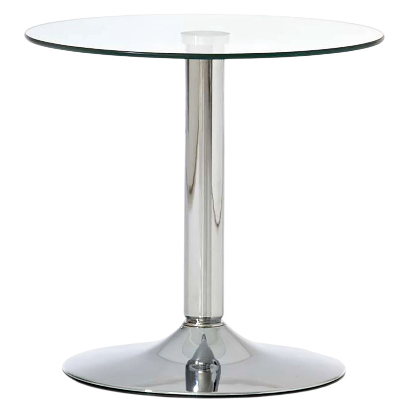 Table d’appoint ronde en verre...