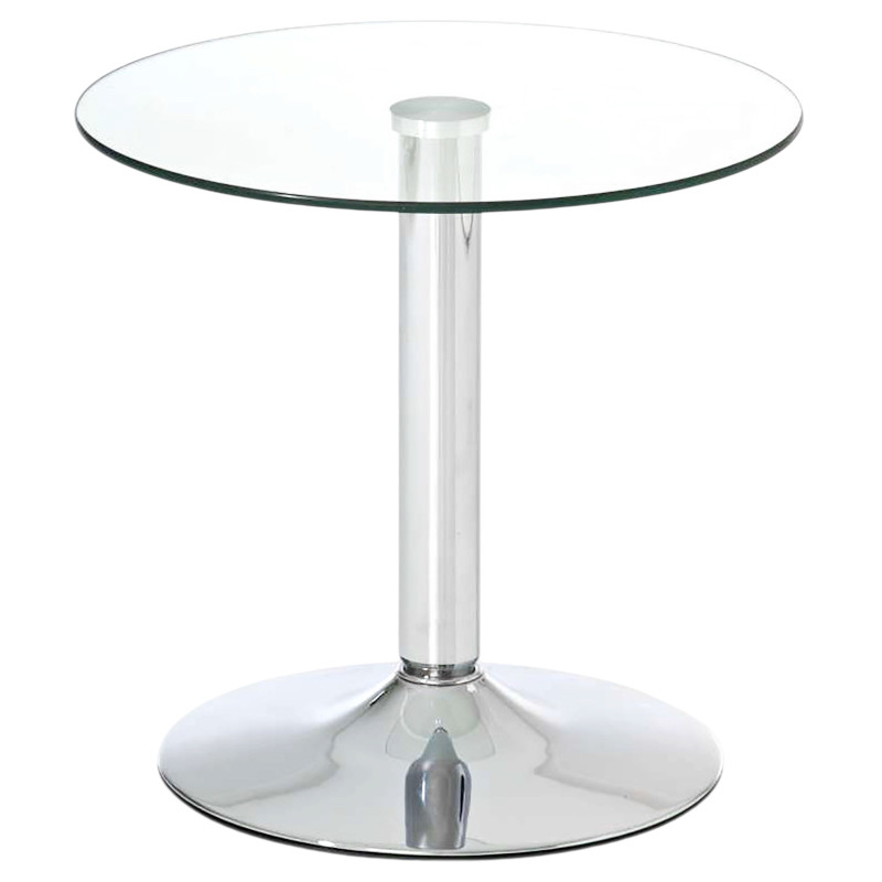 Table d’appoint ronde en verre...