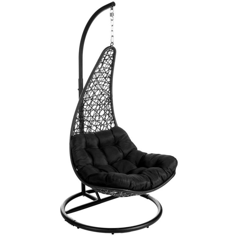 Fauteuil suspendu sur pied noir en...