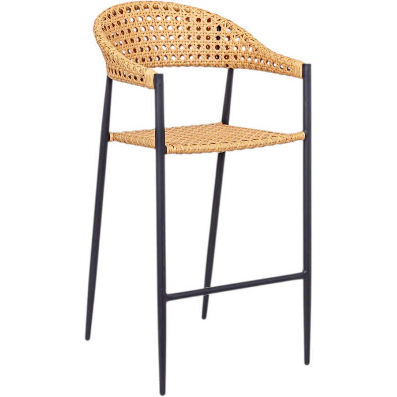 Tabouret de bar extérieur graphite en...