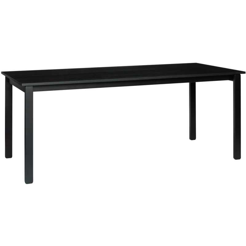 Table à manger rectangulaire noire en...