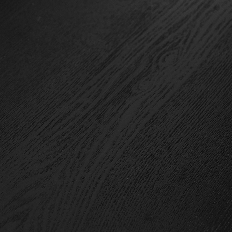 Table à manger rectangulaire noire en...