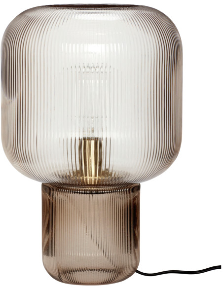 Lampe à poser marron en verre soufflé Ø 27 x H 42 cm Pirum