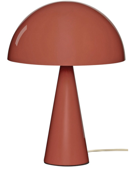 Lampe à poser rouge en fer Ø 25 x H 34 cm Mush Mini