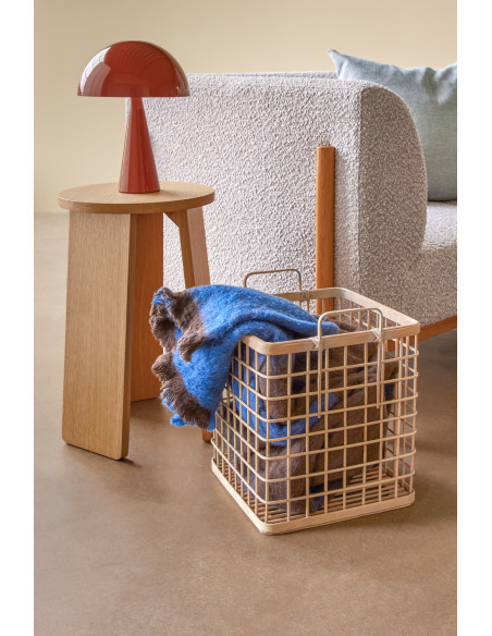 Lampe à poser rouge en fer Ø 25 x H 34 cm Mush Mini