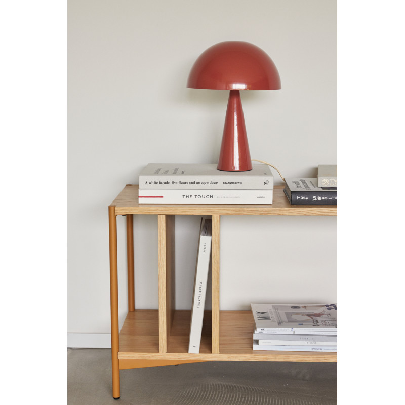 Lampe à poser rouge en fer Ø 25 x H...