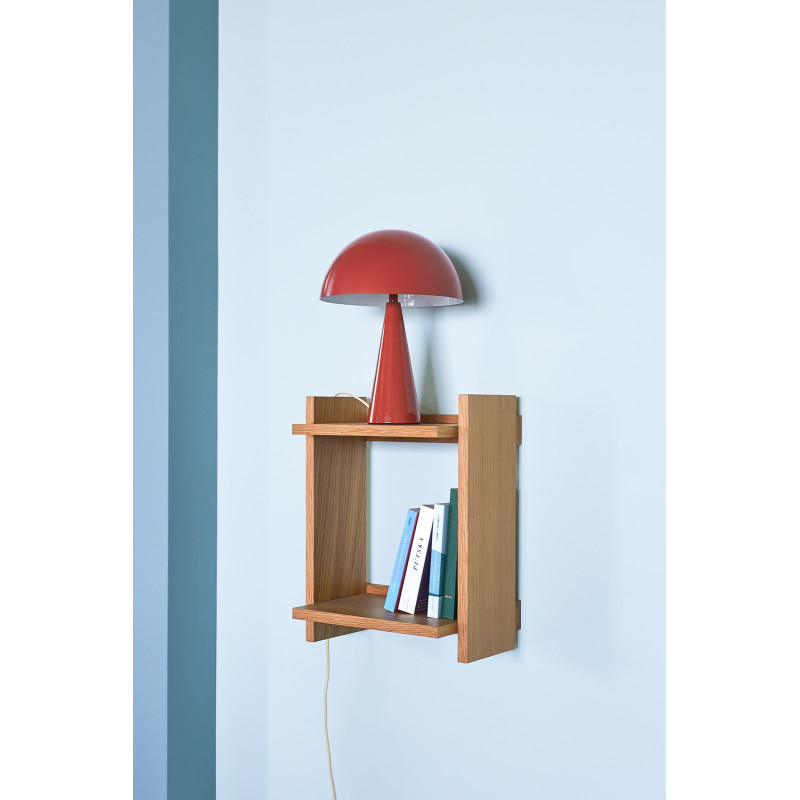 Lampe à poser rouge en fer Ø 25 x H...