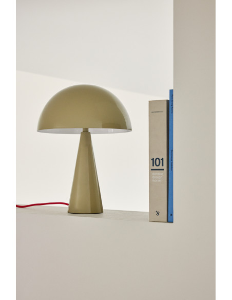 Lampe à poser sable clair en fer Ø 25 x H 34 cm Mush Mini