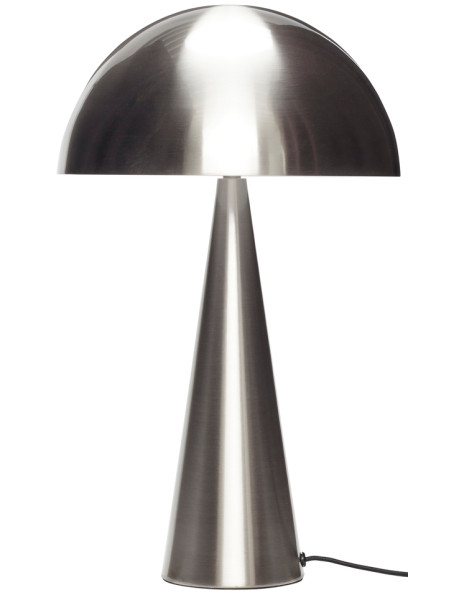Lampe à poser haute nickel brossé en fer Ø 30 x H 50 cm Mush