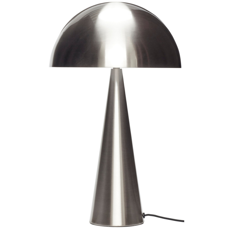 Lampe à poser haute nickel brossé en...