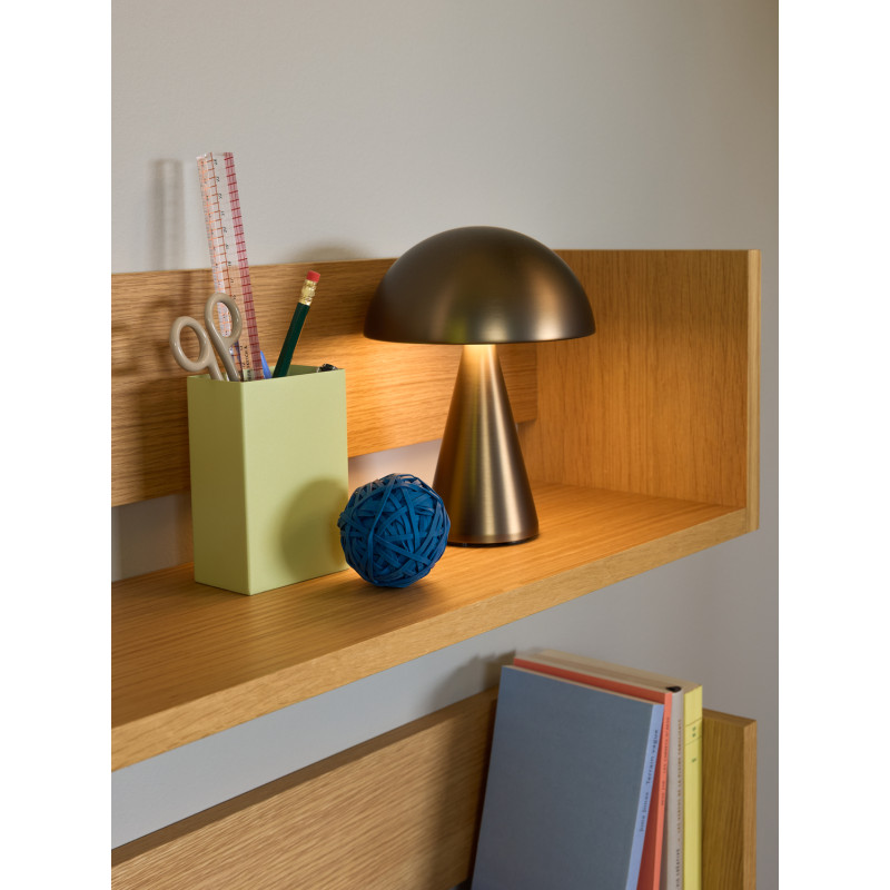 Lampe à poser LED rechargeable laiton...