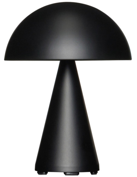 Lampe à poser LED rechargeable noir mat en fer Ø 15 x H 20 cm Mush