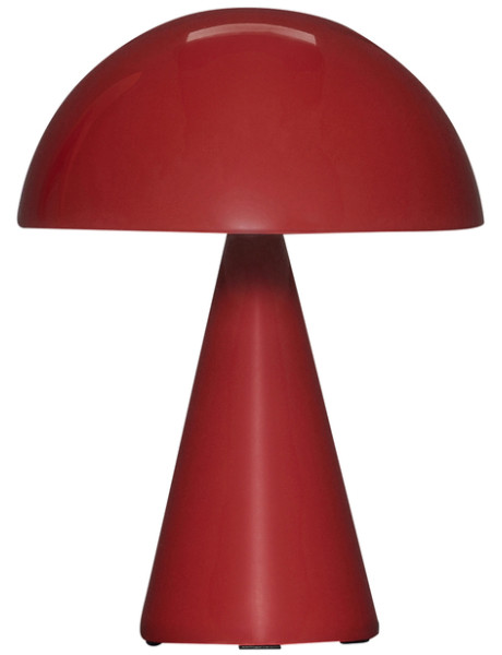 Lampe à poser LED rechargeable rouge en fer et...