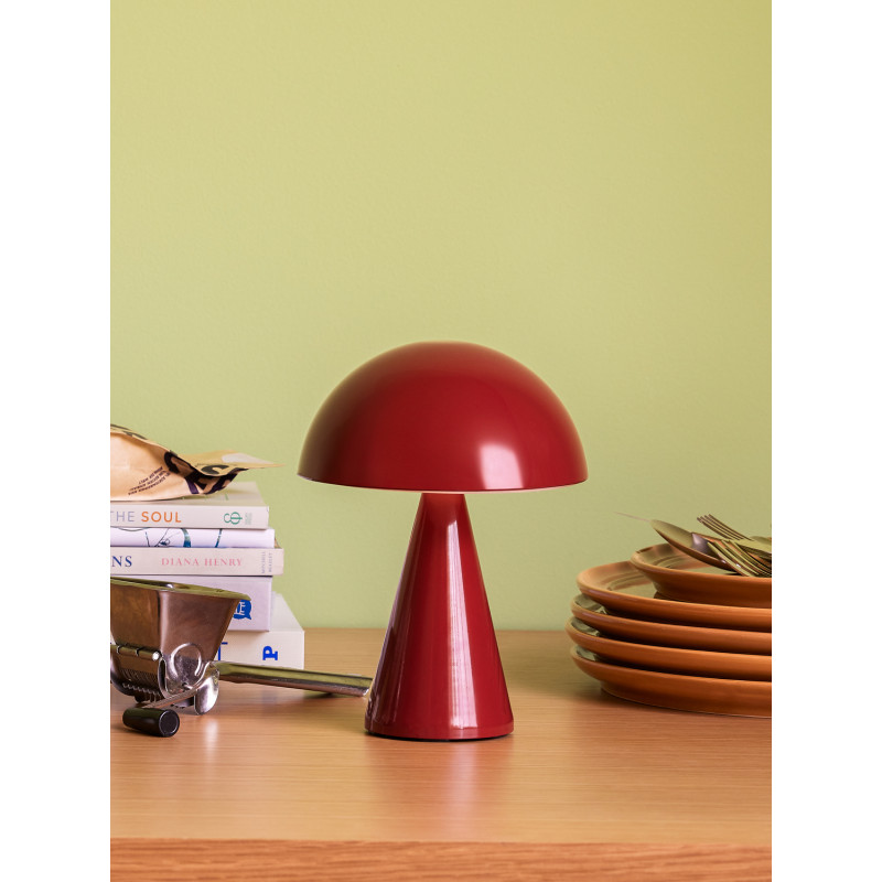 Lampe à poser LED rechargeable rouge...