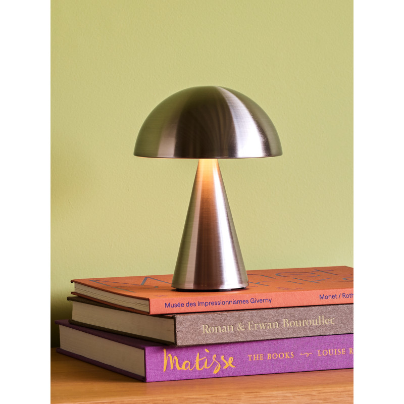 Lampe à poser LED rechargeable nickel...