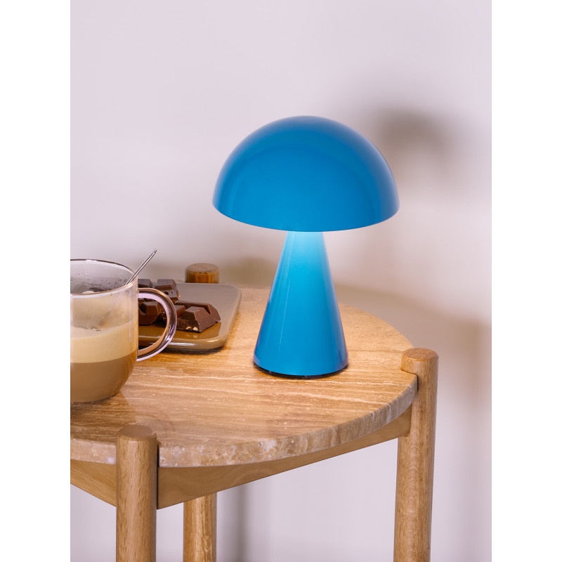 Lampe à poser LED rechargeable bleue...
