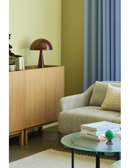 Lampe à poser marron en fer Ø 30 x H 50 cm Mush