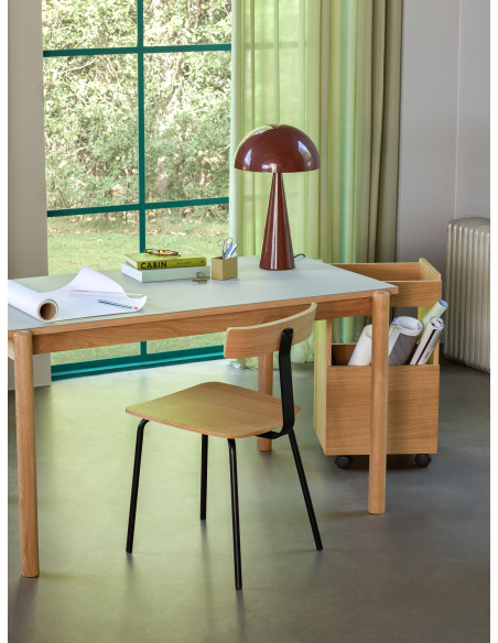 Lampe à poser marron en fer Ø 30 x H 50 cm Mush