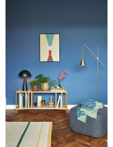 Lampe à poser en fer noir Ø 30 x H 50 cm Mush