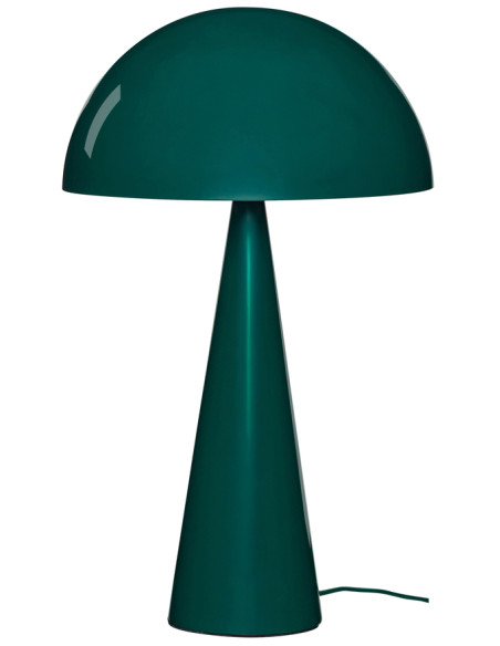 Lampe à poser vert foncé en fer Ø 30 x H 50 cm Mush