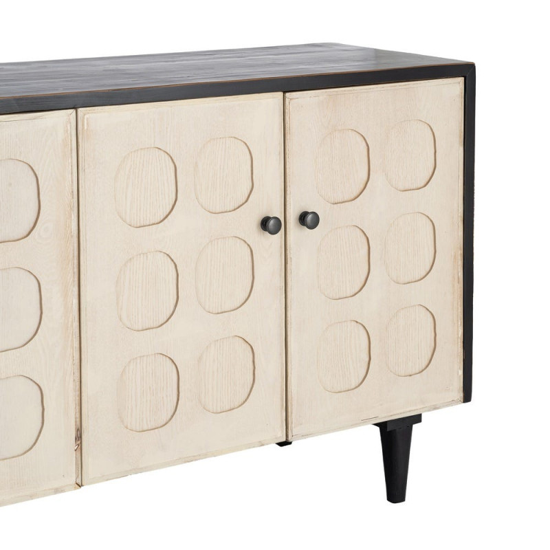 Buffet bas 4 portes en bois de pin...