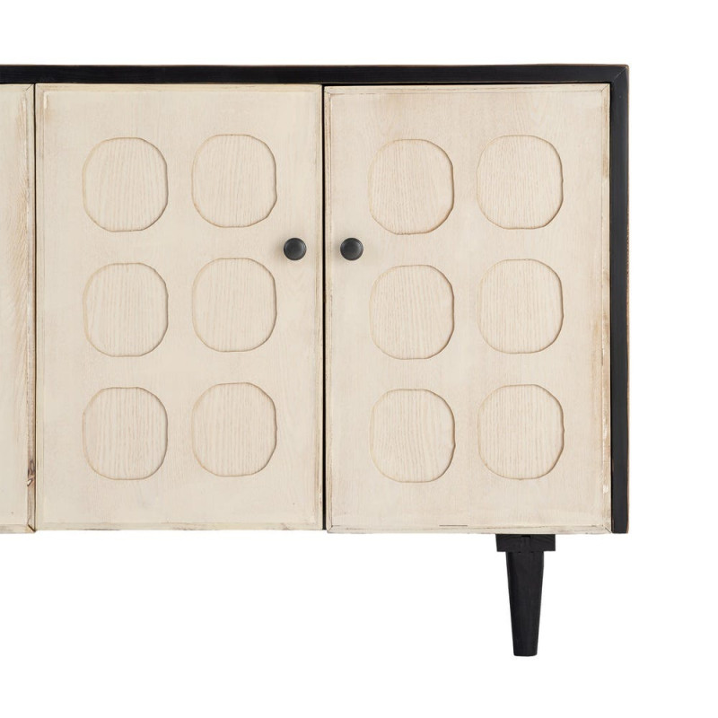 Buffet bas 4 portes en bois de pin...