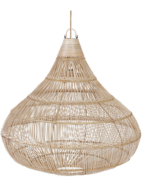 Abat-jour suspension en rotin naturel 80 x 80 x 77 cm The...