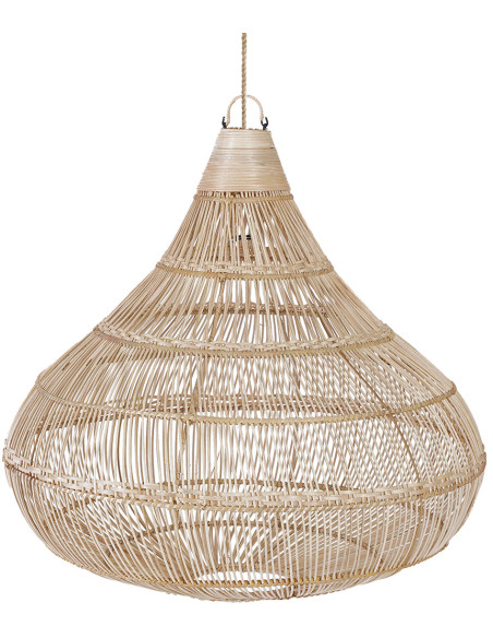 Abat-jour suspension en rotin naturel 80 x 80 x 77 cm The Drop