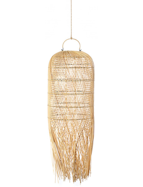 Abat-jour suspension en rotin naturel 30 x 30 x 80 cm The...