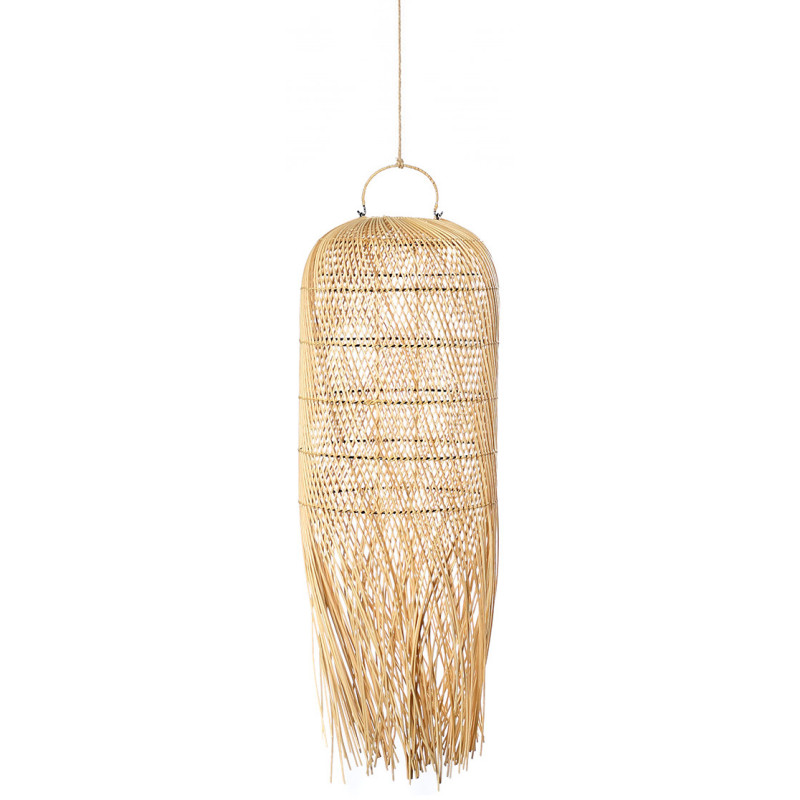 Abat-jour suspension en rotin naturel...
