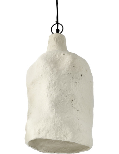 Abat-jour suspension blanc en papier mâché 28 x 28 x 46 cm The Moloko