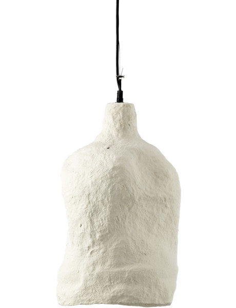 Abat-jour suspension blanc en papier mâché 28 x 28 x 46...
