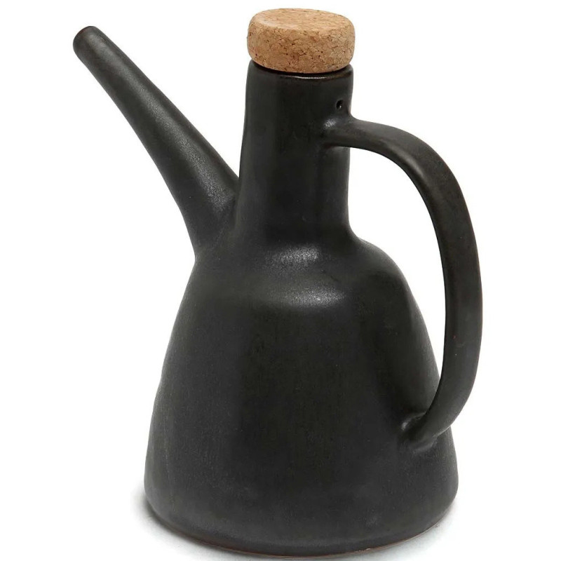 Bouteille à huile d’olive noire en...