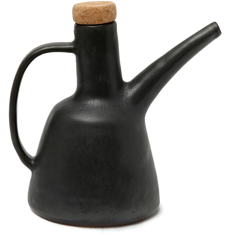 Bouteille à huile d’olive noire en...