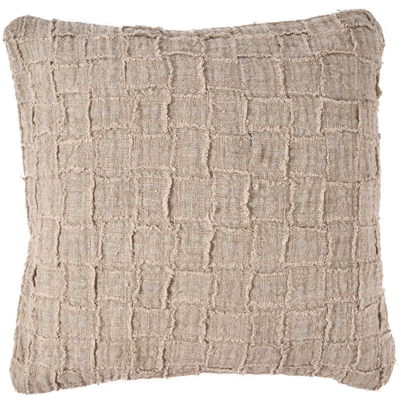 Housse de coussin en lin naturel 50 x...