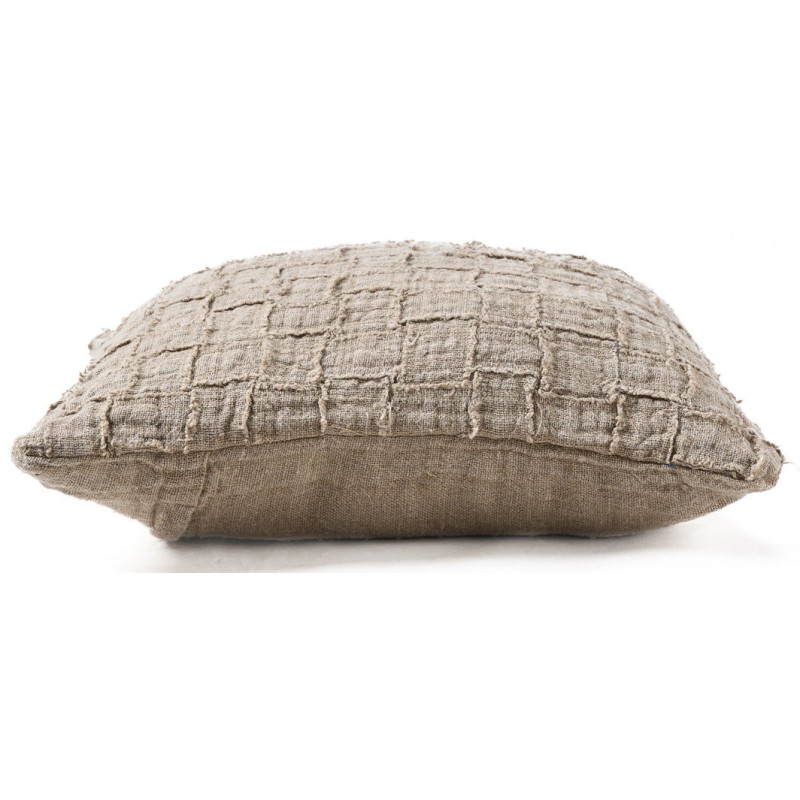 Housse de coussin en lin naturel 50 x...