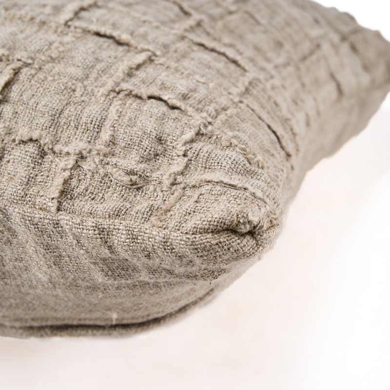 Housse de coussin en lin naturel 50 x...