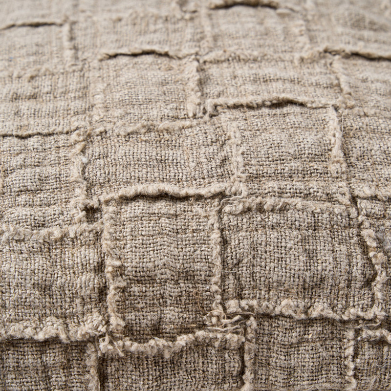 Housse de coussin en lin naturel 50 x...
