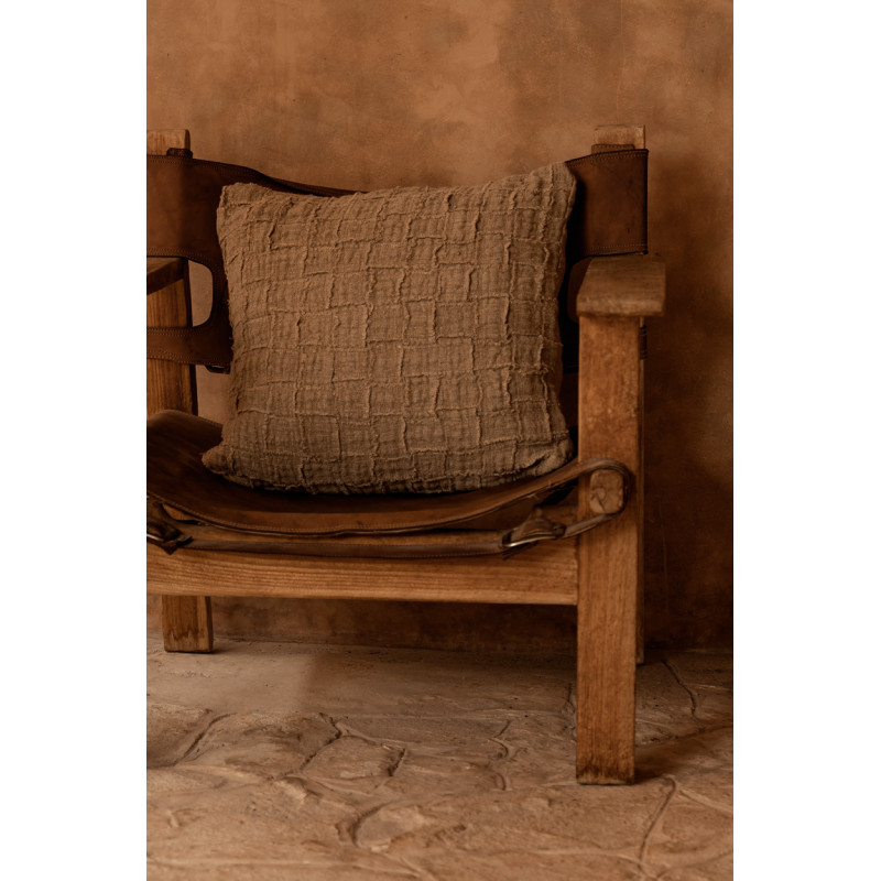 Housse de coussin en lin naturel 50 x...