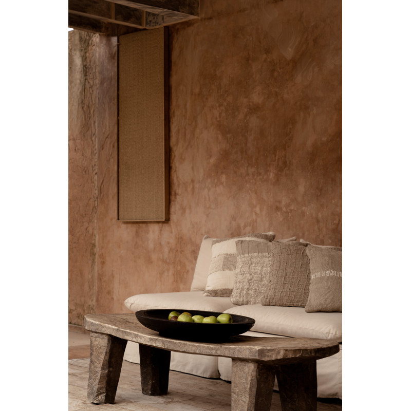 Housse de coussin en lin naturel 50 x...
