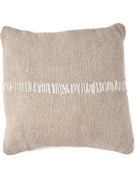 Housse de coussin en lin naturel blanc 50 x 50 x 3 cm The...