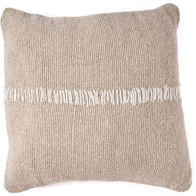 Housse de coussin en lin naturel...