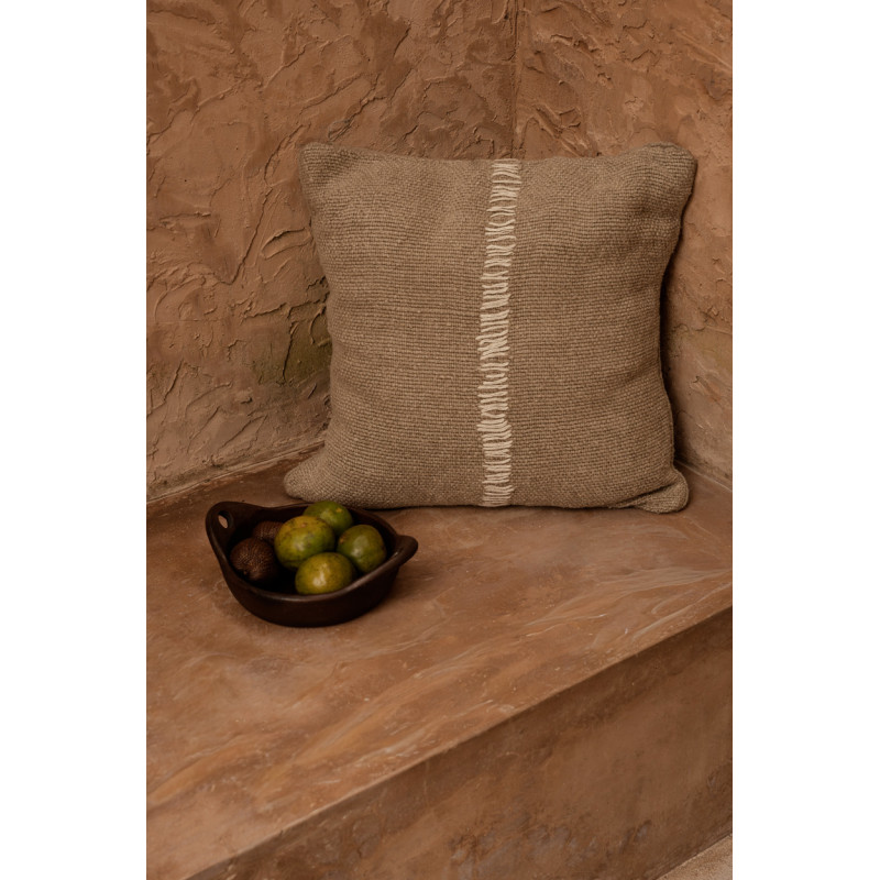Housse de coussin en lin naturel...