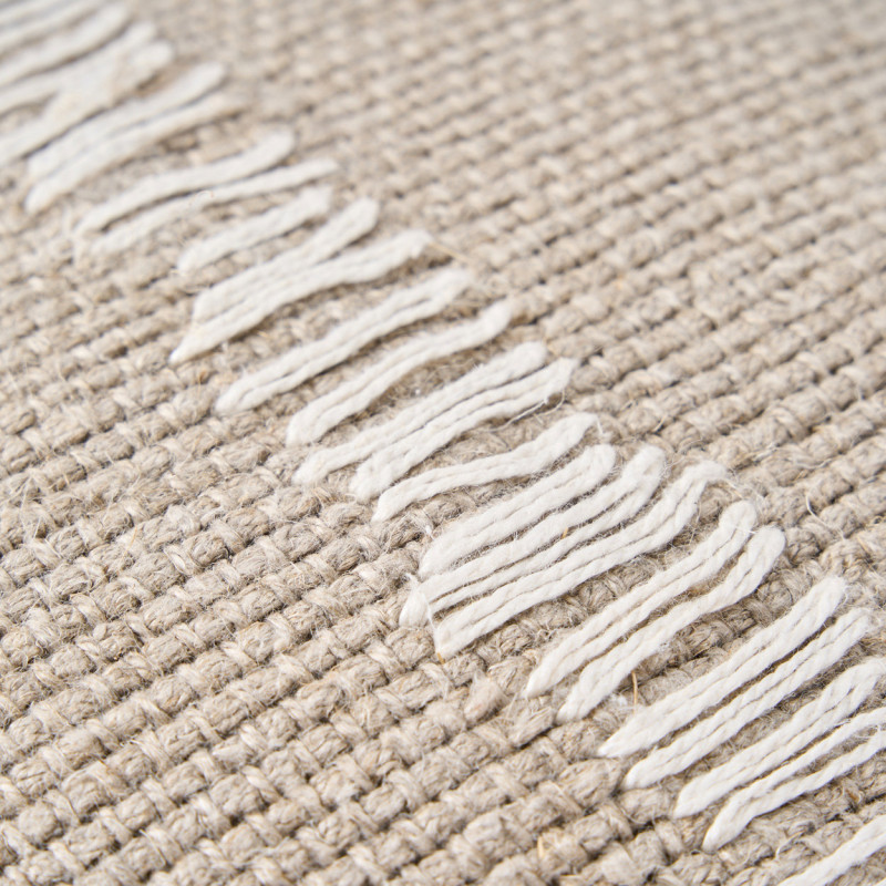 Housse de coussin en lin naturel...