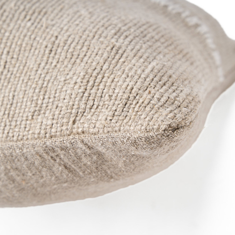 Housse de coussin en lin naturel...