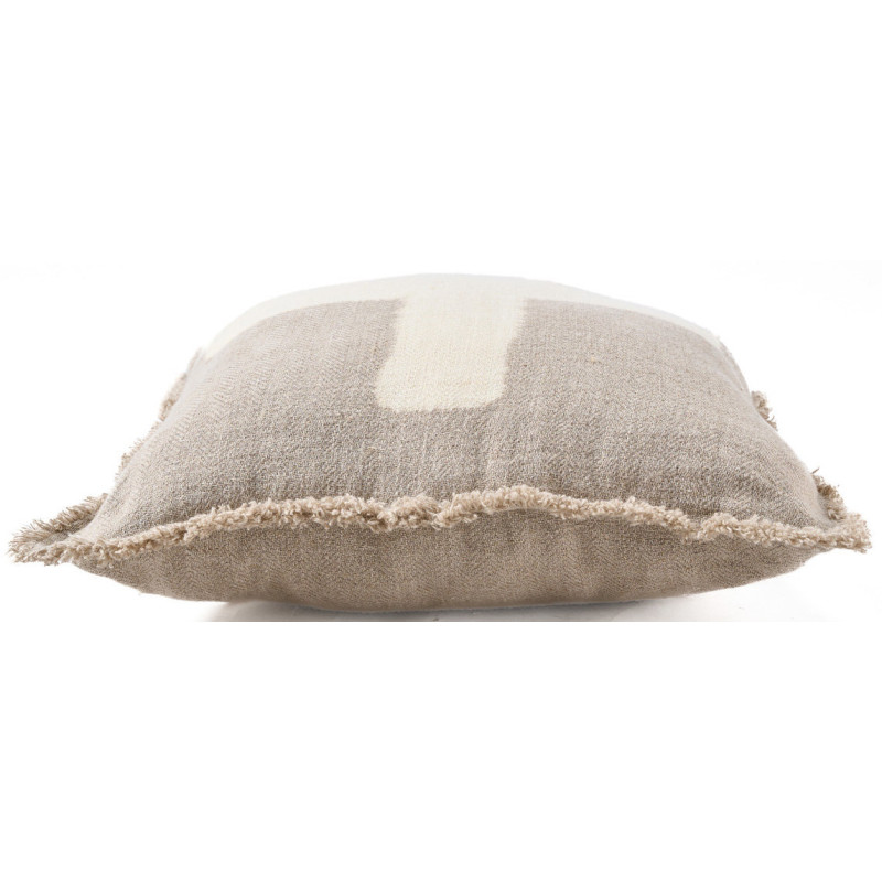 Housse de coussin en lin naturel...