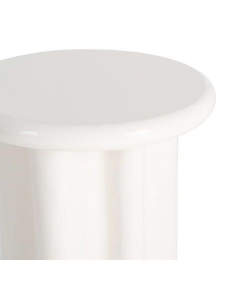 Table d’appoint en MDF laqué crème 50 x 50 x 50 cm Orgya